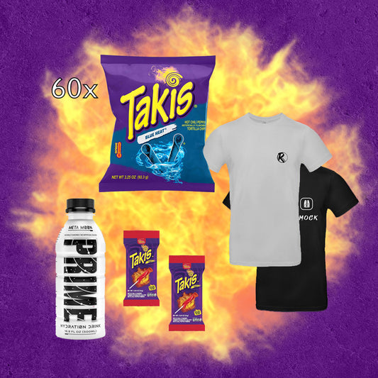 Takis Blue Heat MEGA Box (60x 90g)+ EXTRAS